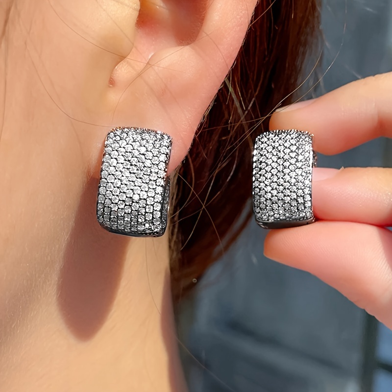 Stylish Zirconia Circular Earrings for Women